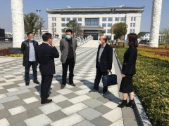 湖州市民政局副局长沈建军来太阳城官网调研生态葬